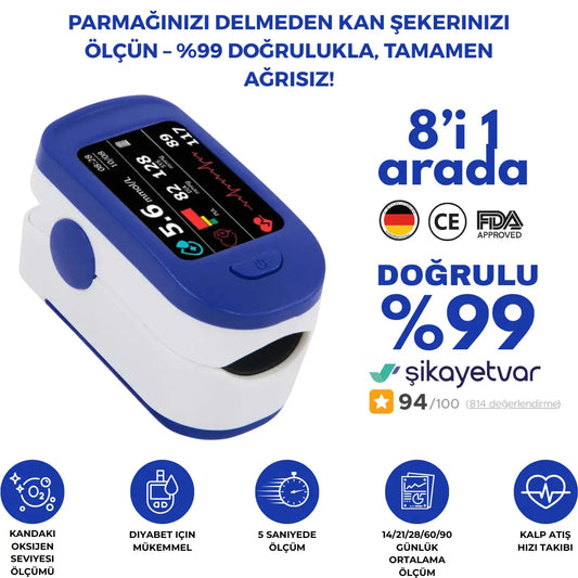 Hermsa 8’i 1 Arada Parmağınızı Delmeden Glikoz Ölçün